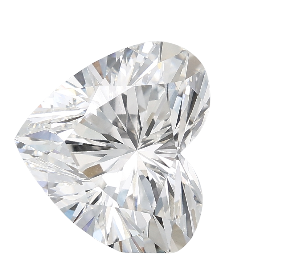 4.08 Carat F VVS2 Heart Lab Diamond