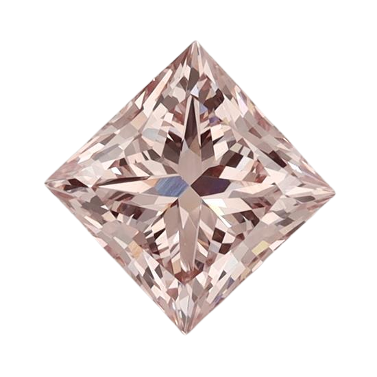 1.61 Carat PINK VS1 Princess Lab Diamond