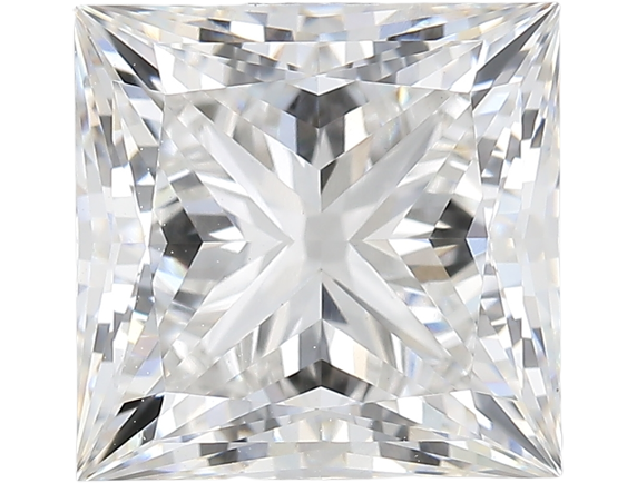 3.14 Carat F VVS2 Princess Lab Diamond