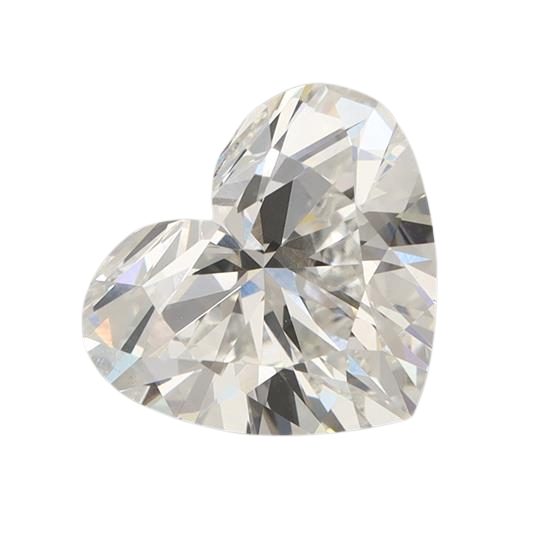 3.3 Carat F VVS2 Heart Lab Diamond