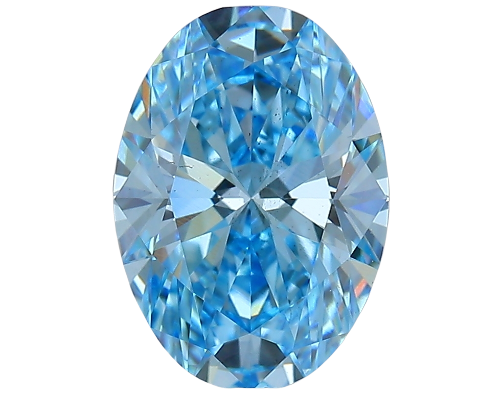 1.54 Carat BLUE VS2 Oval Lab Diamond