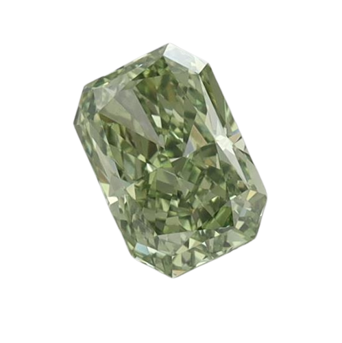0.71 Carat GREEN VS1 Radiant Lab Diamond