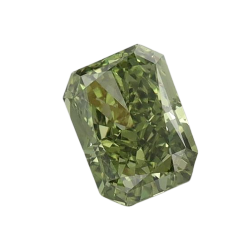 0.71 Carat GREEN VVS2 Radiant Lab Diamond