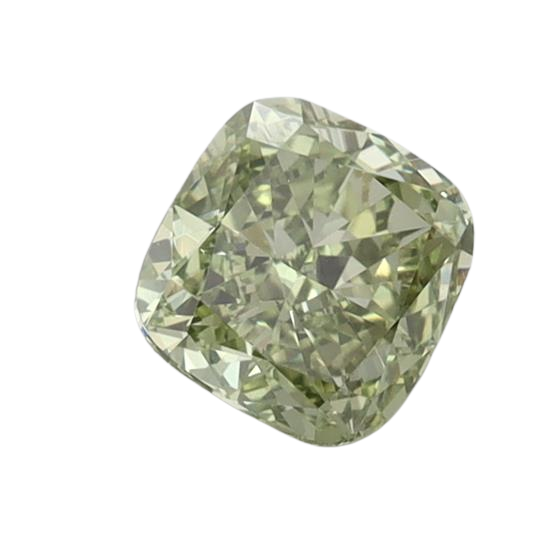 0.88 Carat GREEN VS1 Cushion Lab Diamond