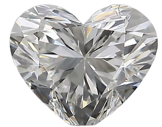0.62 Carat H SI1 Heart Natural Diamond