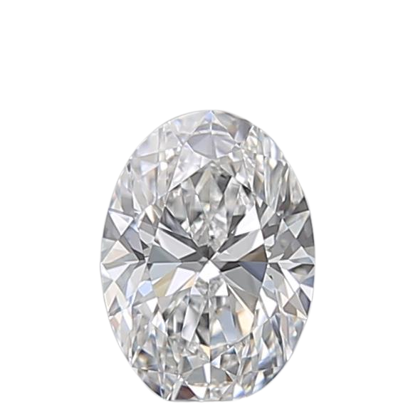 0.53 Carat D VVS2 Oval Natural Diamond