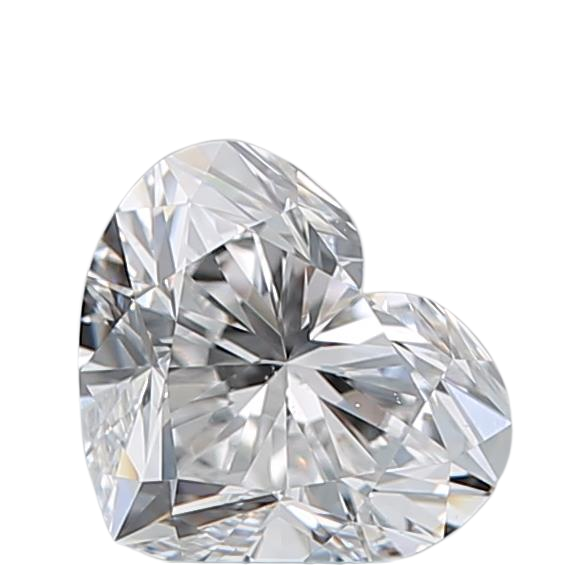 0.72 Carat E SI1 Heart Natural Diamond