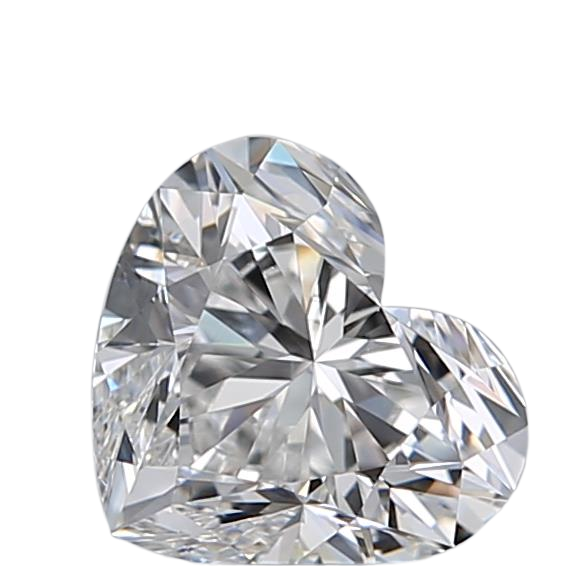 0.7 Carat E VS1 Heart Natural Diamond