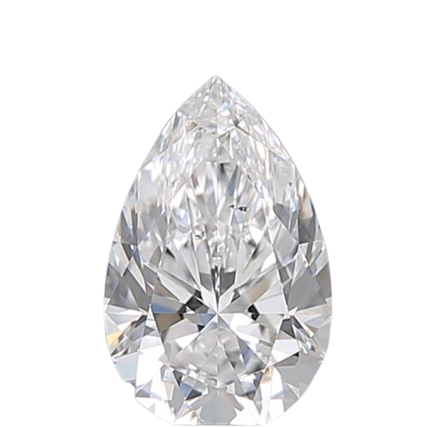 0.5 Carat D SI1 Pear Natural Diamond