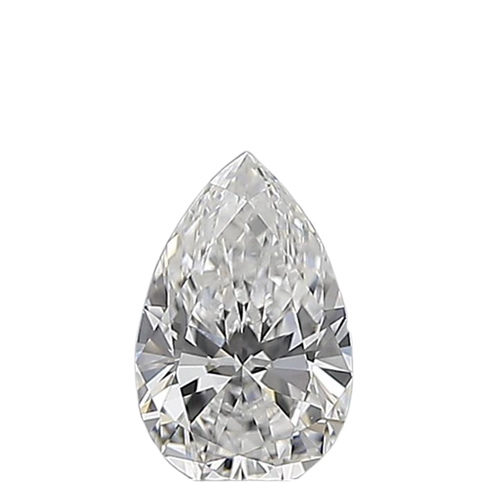 0.5 Carat E VVS2 Pear Natural Diamond