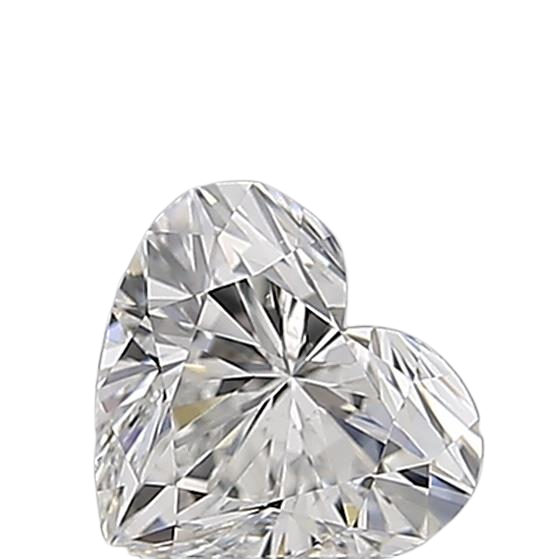 0.5 Carat F SI1 Heart Natural Diamond
