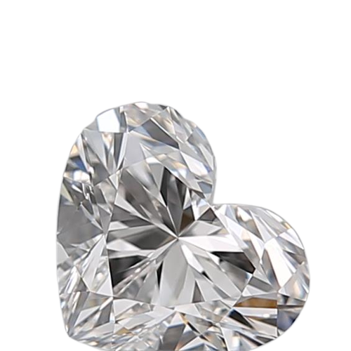 0.6 Carat F VS1 Heart Natural Diamond