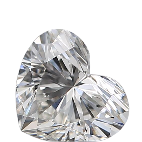 0.76 Carat H VVS1 Heart Natural Diamond