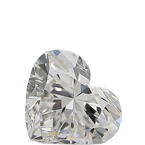 0.5 Carat G VVS2 Heart Natural Diamond