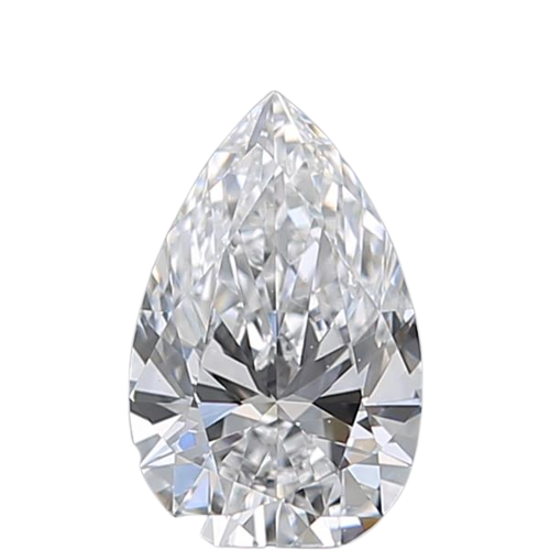 0.53 Carat D VS2 Pear Natural Diamond