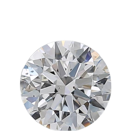0.5 Carat F SI1 Round Natural Diamond
