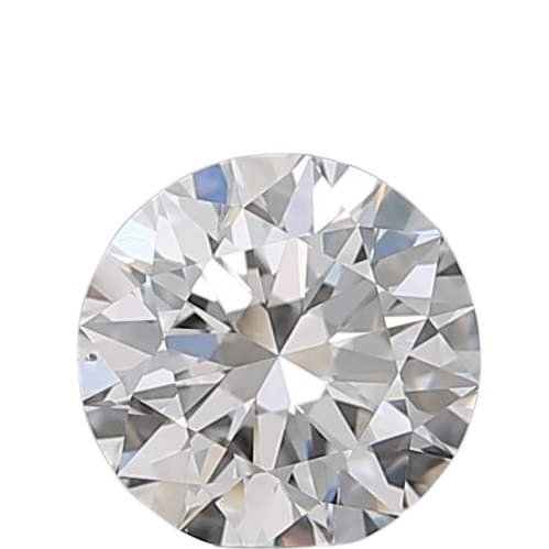 0.58 Carat F VS2 Round Natural Diamond