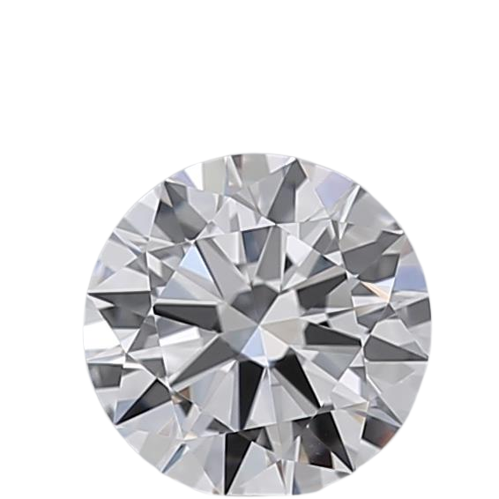 0.5 Carat D VVS2 Round Natural Diamond