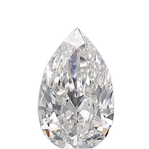 0.5 Carat F VS2 Pear Natural Diamond