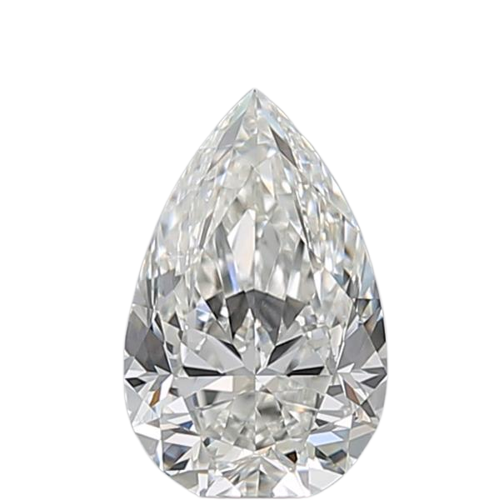0.5 Carat H VS2 Pear Natural Diamond