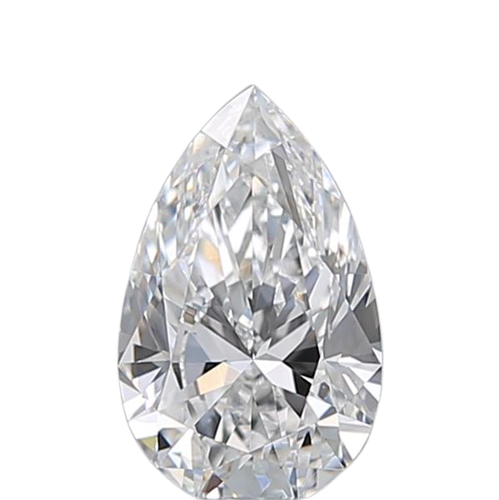 0.5 Carat D VS2 Pear Natural Diamond