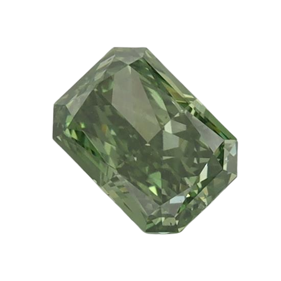 0.84 Carat GREEN VS2 Radiant Lab Diamond