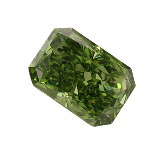 0.72 Carat GREEN VVS2 Radiant Lab Diamond