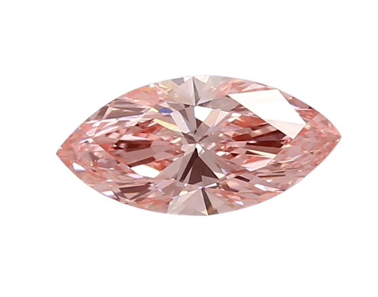 0.7 Carat PINK VVS2 Marquise Lab Diamond