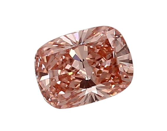 0.77 Carat PINK VVS2 Elongated Cushion Lab Diamond