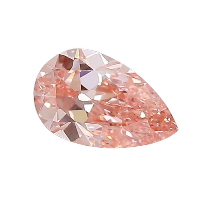 0.57 Carat PINK VS1 Pear Lab Diamond