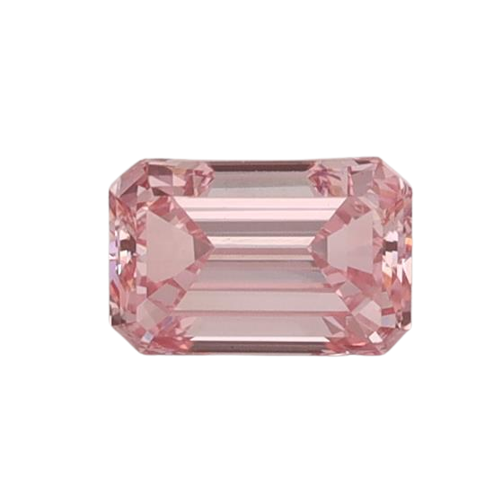 0.7 Carat PINK VVS2 Emerald Lab Diamond