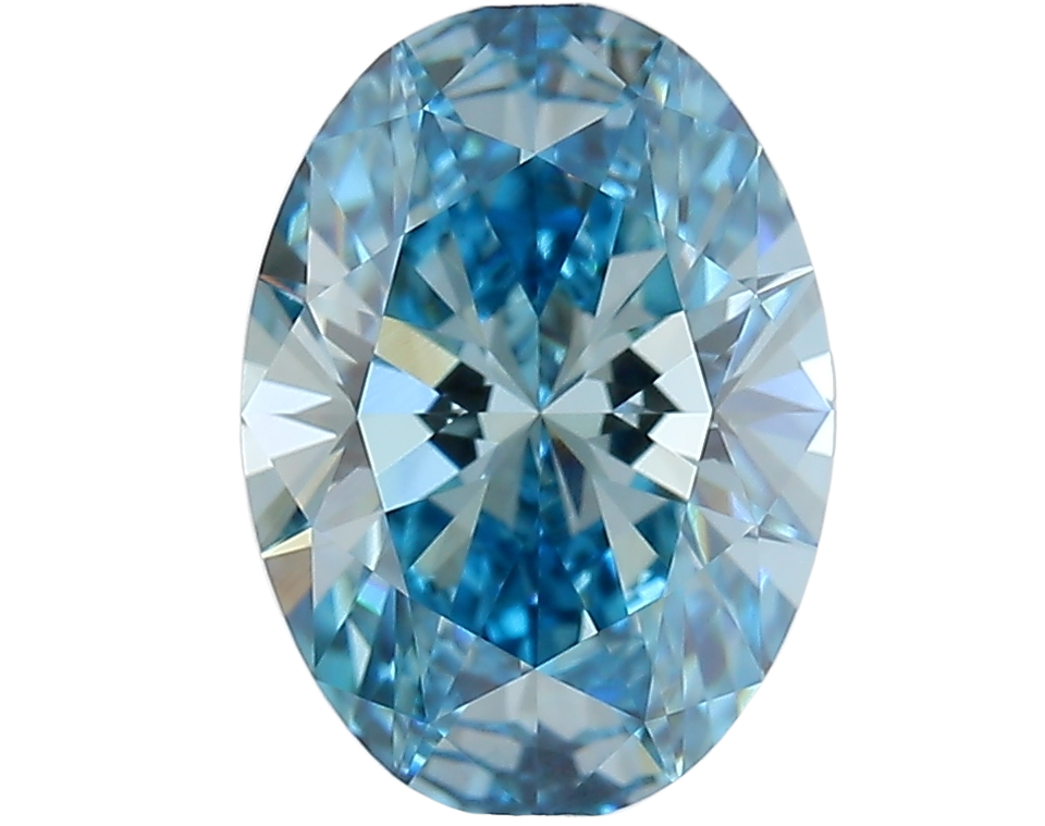 1.46 Carat BLUE VVS2 Oval Lab Diamond