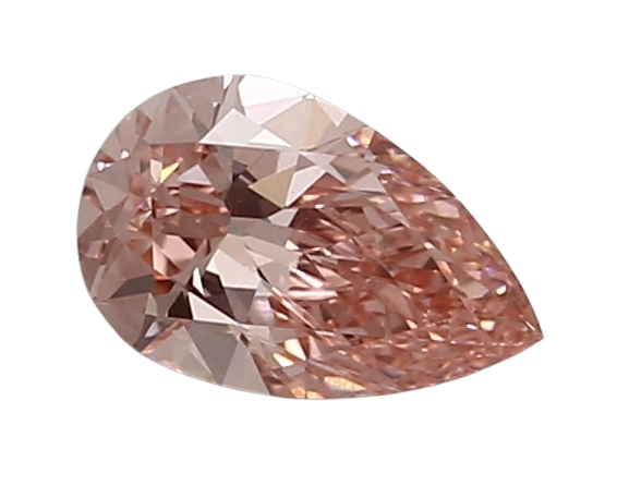 0.95 Carat PINK VS1 Pear Lab Diamond