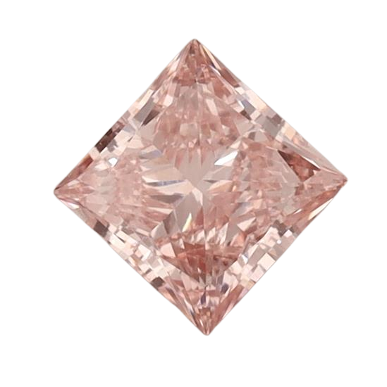 0.92 Carat PINK SI1 Princess Lab Diamond