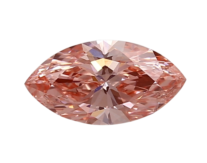 0.75 Carat PINK VVS2 Marquise Lab Diamond