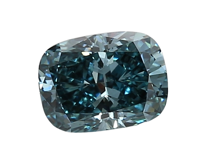 0.9 Carat BLUE VS1 Elongated Cushion Lab Diamond