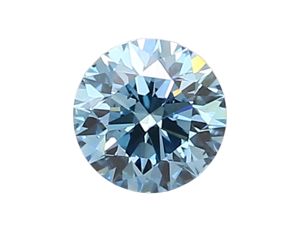 0.86 Carat BLUE SI1 Round Lab Diamond