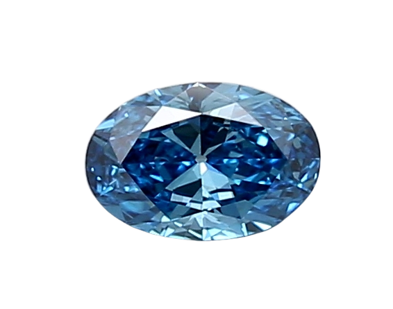0.54 Carat BLUE VS1 Oval Lab Diamond