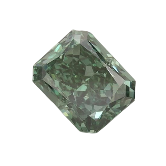 0.71 Carat GREEN VVS2 Radiant Lab Diamond