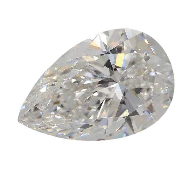 3.06 Carat F VVS2 Pear Lab Diamond