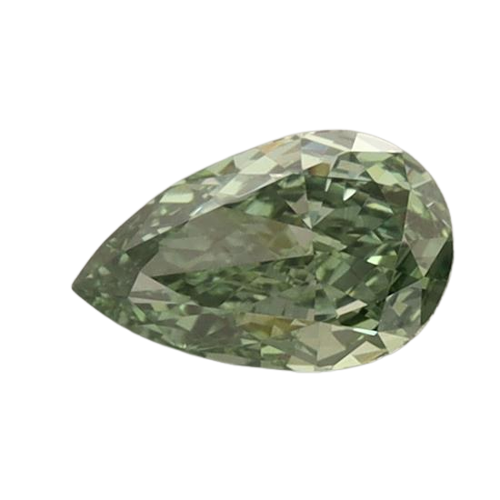0.7 Carat GREEN VS1 Pear Lab Diamond