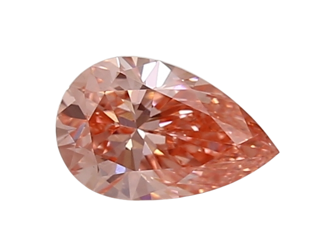 0.55 Carat PINK VS1 Pear Lab Diamond