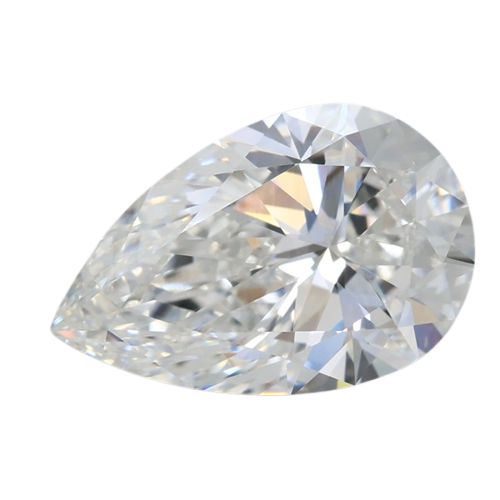 3.06 Carat F VVS2 Pear Lab Diamond