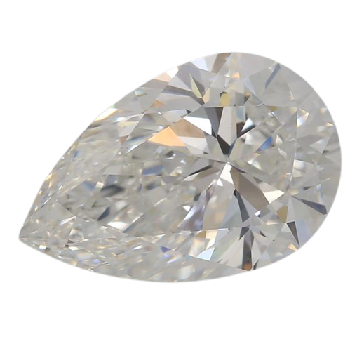 3.07 Carat F VVS2 Pear Lab Diamond