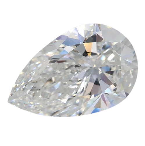 3.01 Carat F VVS2 Pear Lab Diamond
