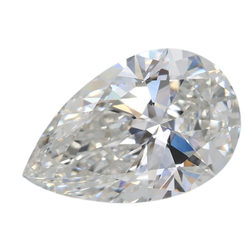 3.03 Carat F VVS2 Pear Lab Diamond