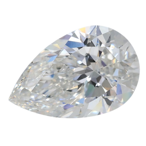 3.07 Carat F VVS2 Pear Lab Diamond
