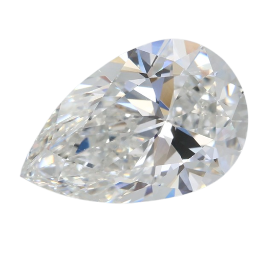 3.05 Carat F VVS2 Pear Lab Diamond