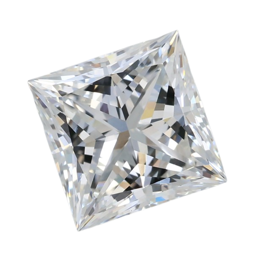 3.08 Carat F VVS2 Princess Lab Diamond