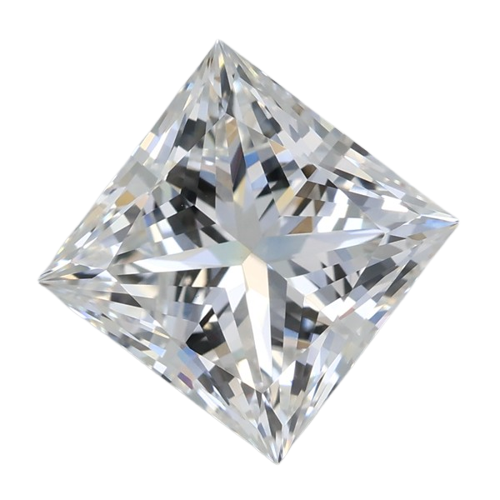 3.09 Carat F VVS2 Princess Lab Diamond